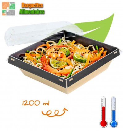 Barquettes carton LUXIFOOD 1200ml