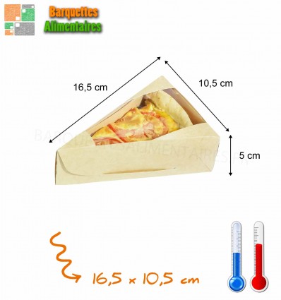 BOITE TRIANGLE INDIVIDUELLE carton 16,5 x 10 cm