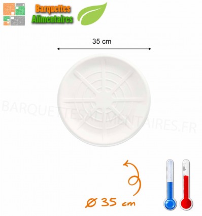 Plateaux Fruits mer fibres resistants 35cm ou 47cm