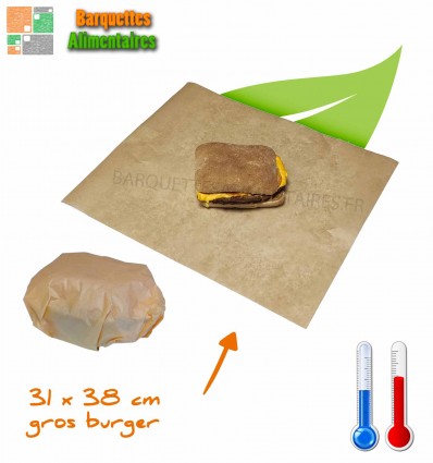 Feuilles emballage Gros burgers